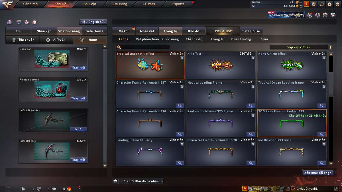 shop acc cf uy tin gia re